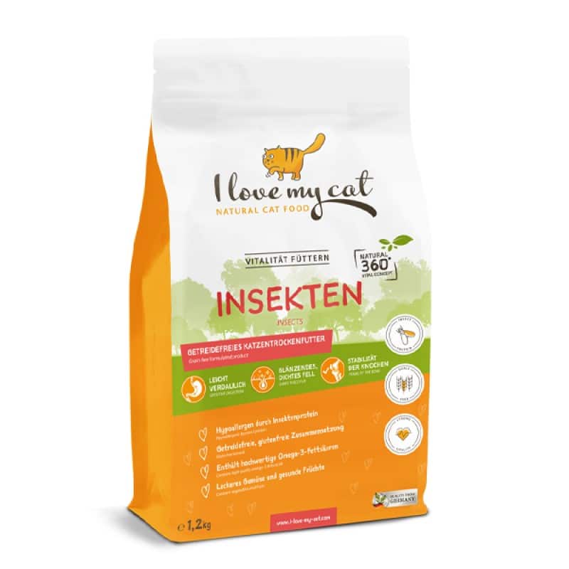 Bellfor "I love my cat", Katzen Trockenfutter Insekten 1.2kg - Ilmc Bellfor Katzen Trockenfutter Insekten 1